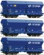 67095 Roco Set of 3 High capacity Hopper cars of PKP Cargo